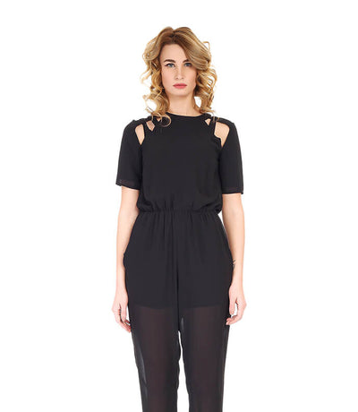Woman Black Blouse