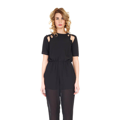 Woman Black Blouse